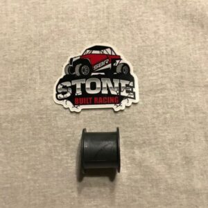 Stone Built Racing sticker and black plastic spool.